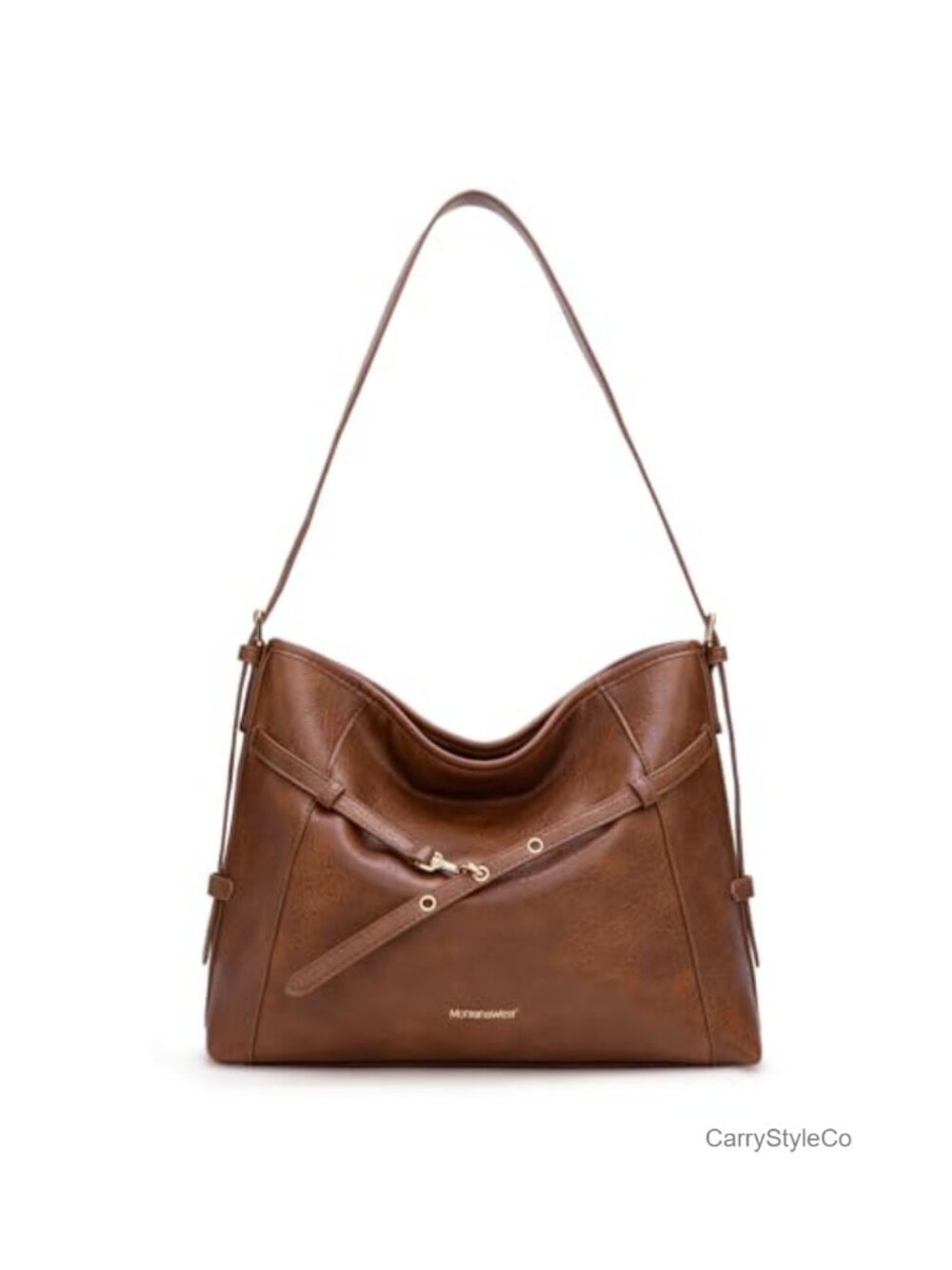Montana West Hobo Bag Soft Vegan Leather Adjustable Strap Buckle Purse